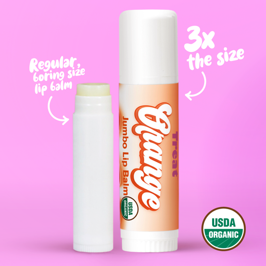 Orange Jumbo Organic Lip Balm