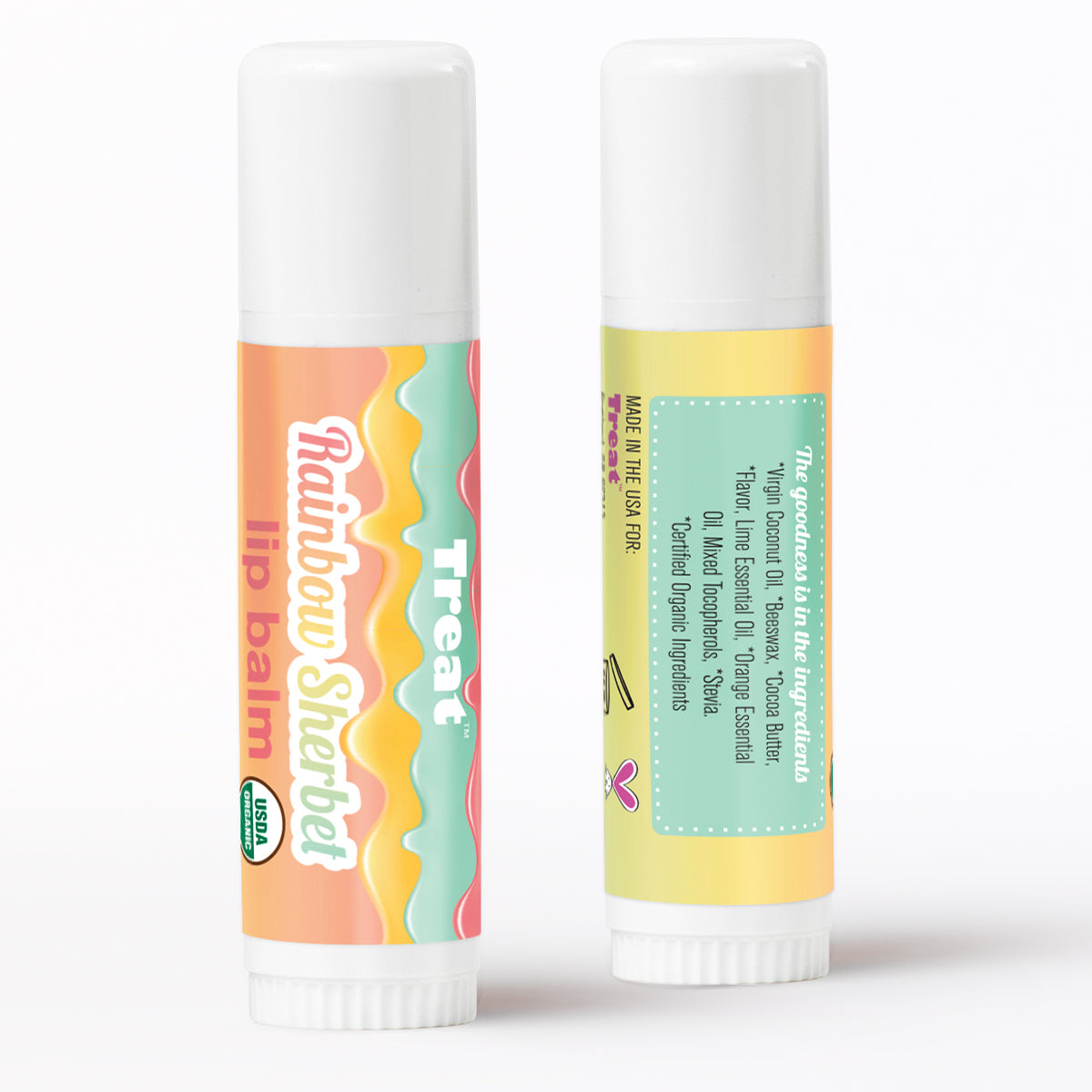 Rainbow Sherbet Jumbo Lip Balm