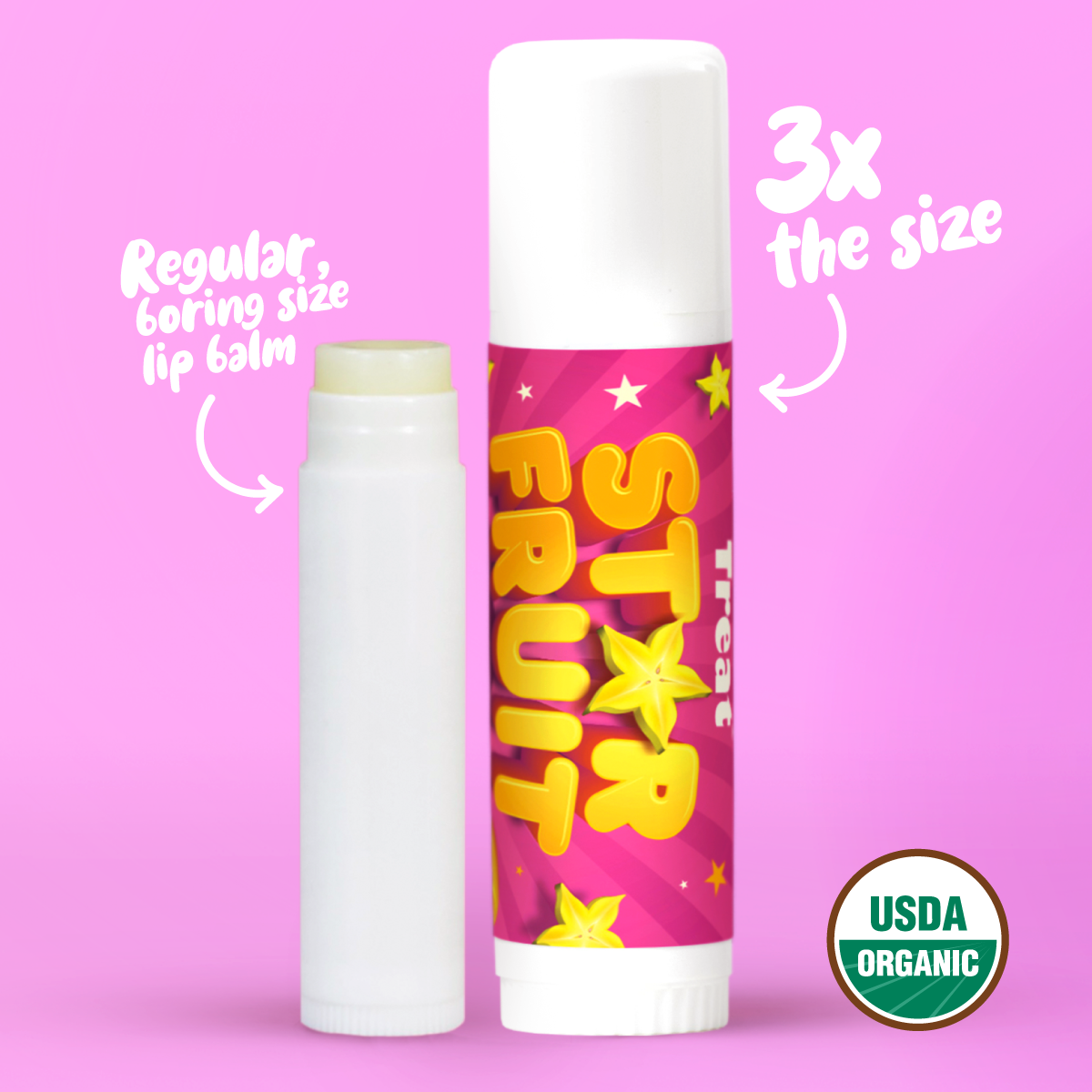 Star Fruit Jumbo Organic Lip Balm
