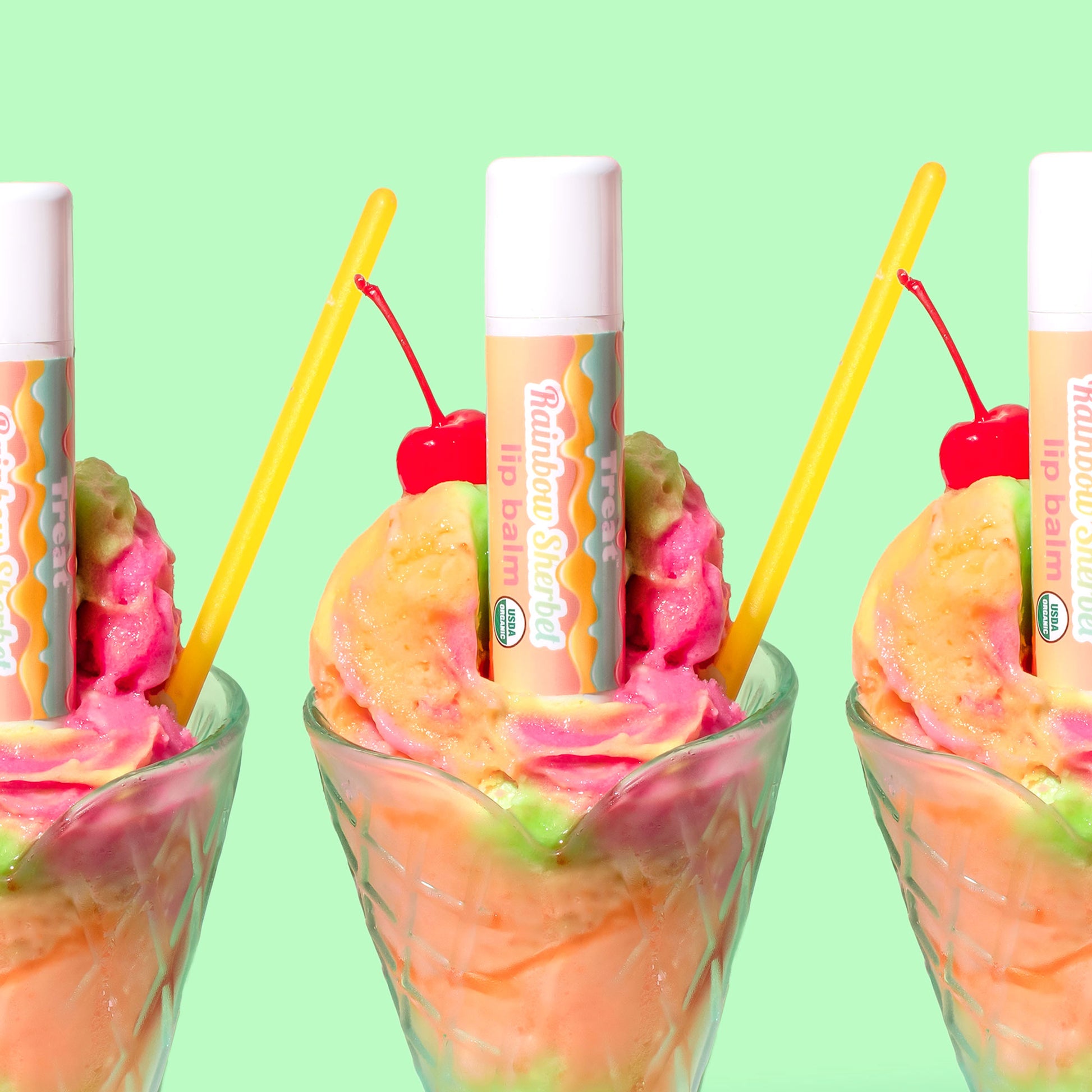 Rainbow Sherbet Jumbo Lip Balm