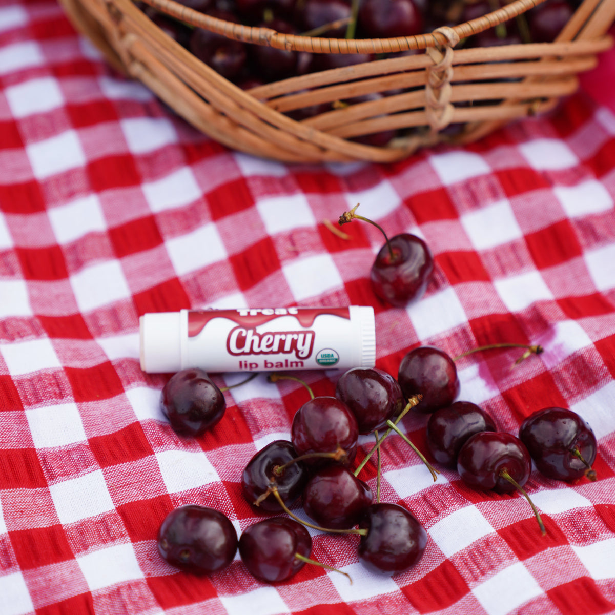 Cherry Jumbo Organic Lip Balm 